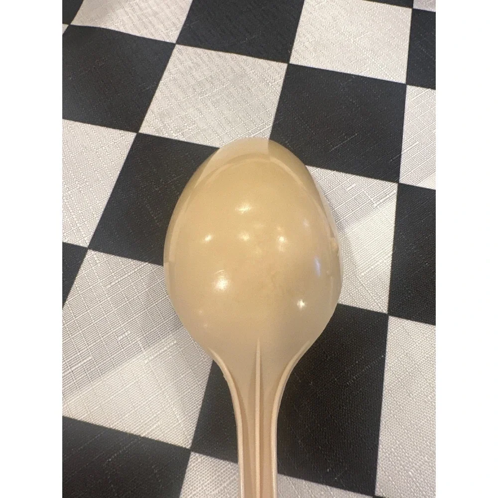 Ekco USA Beige Plastic Spoon Utensil Dishwasher Safe Serving Spoon VTG kitchen